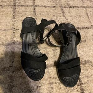 Women’s croc wedge heels